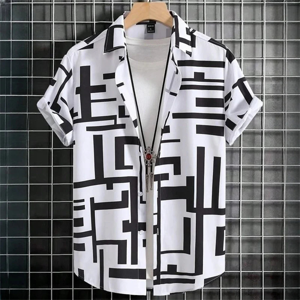 Geometry Men's Shirt Short Sleeve