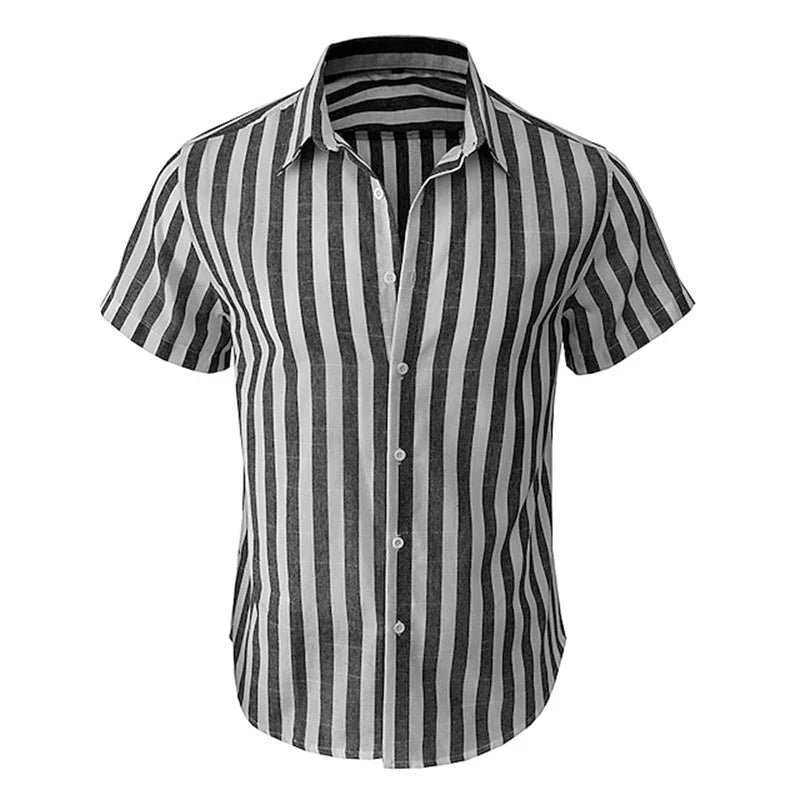 Men's Striped Button Down
