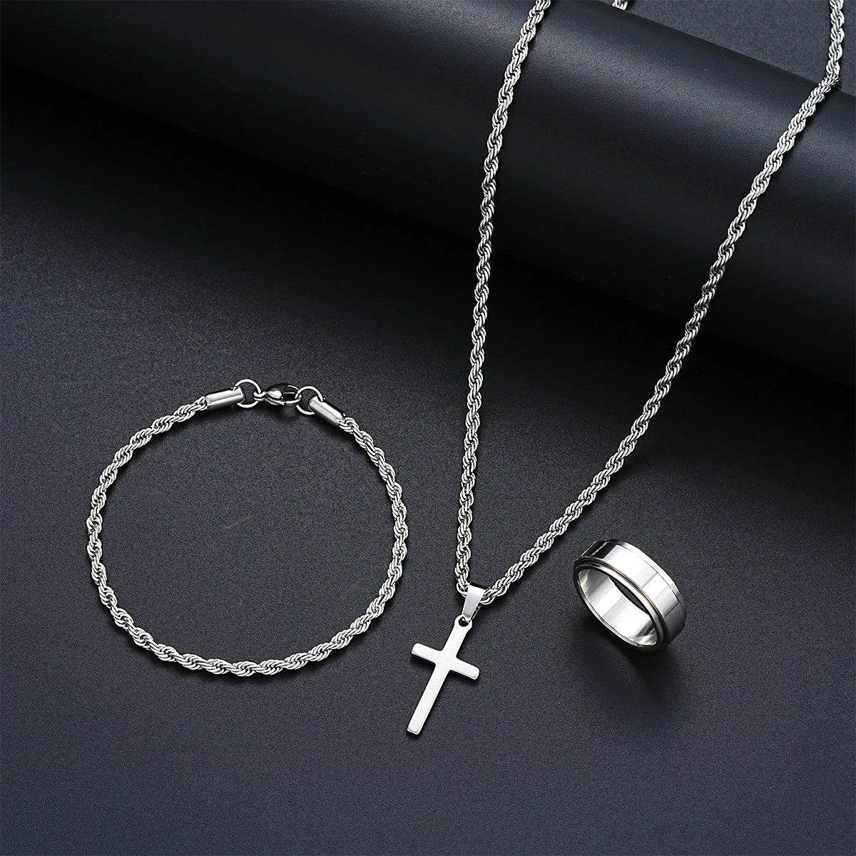 Stainless Steel Simple Jewelry Set