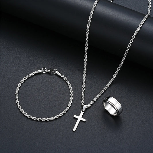 Stainless Steel Simple Jewelry Set