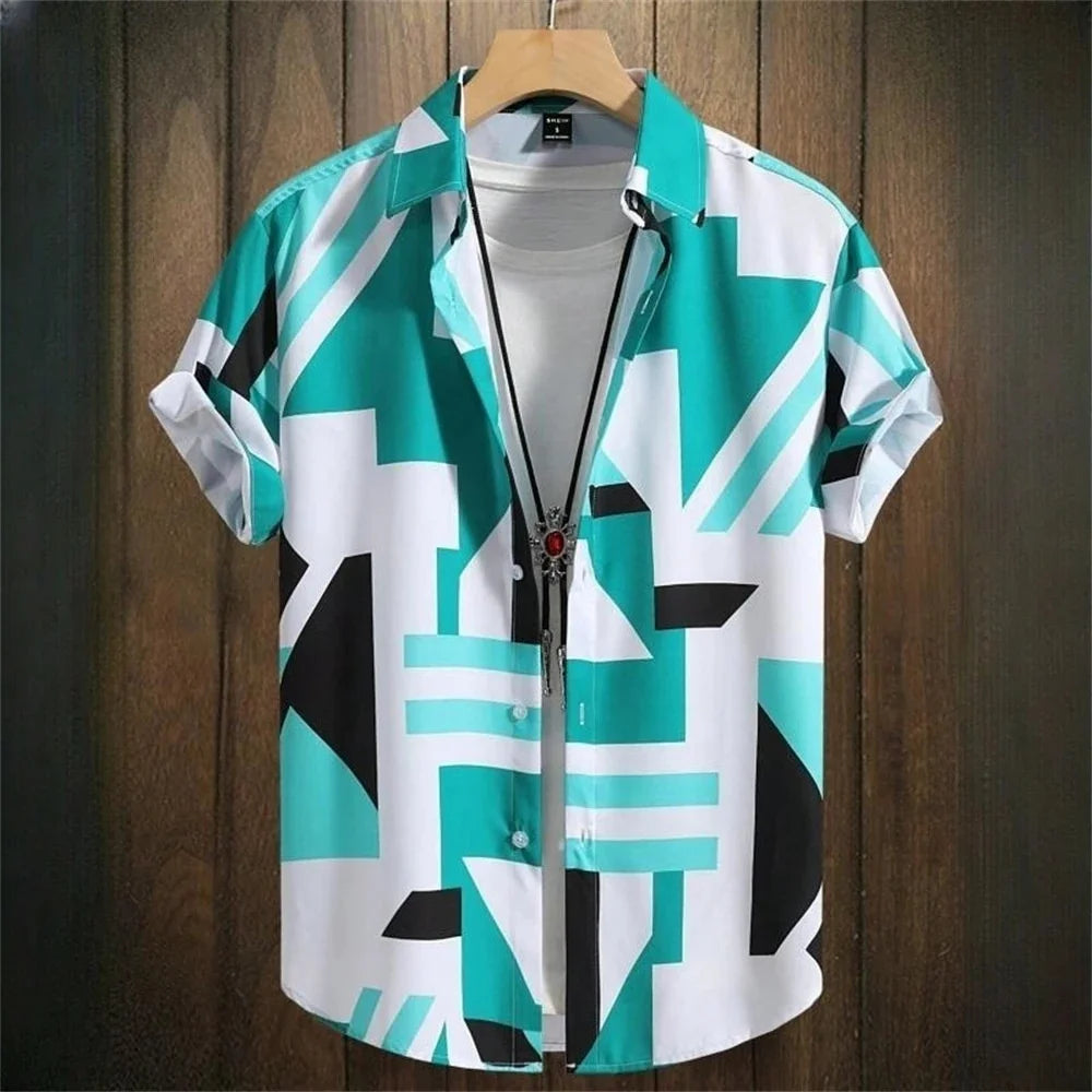 Geometry Men's Shirt Short Sleeve