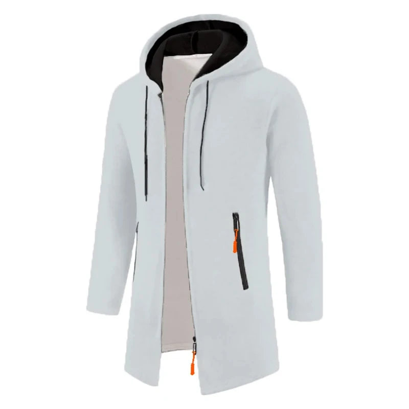 Men Winter Long Trench Coat Cardigan