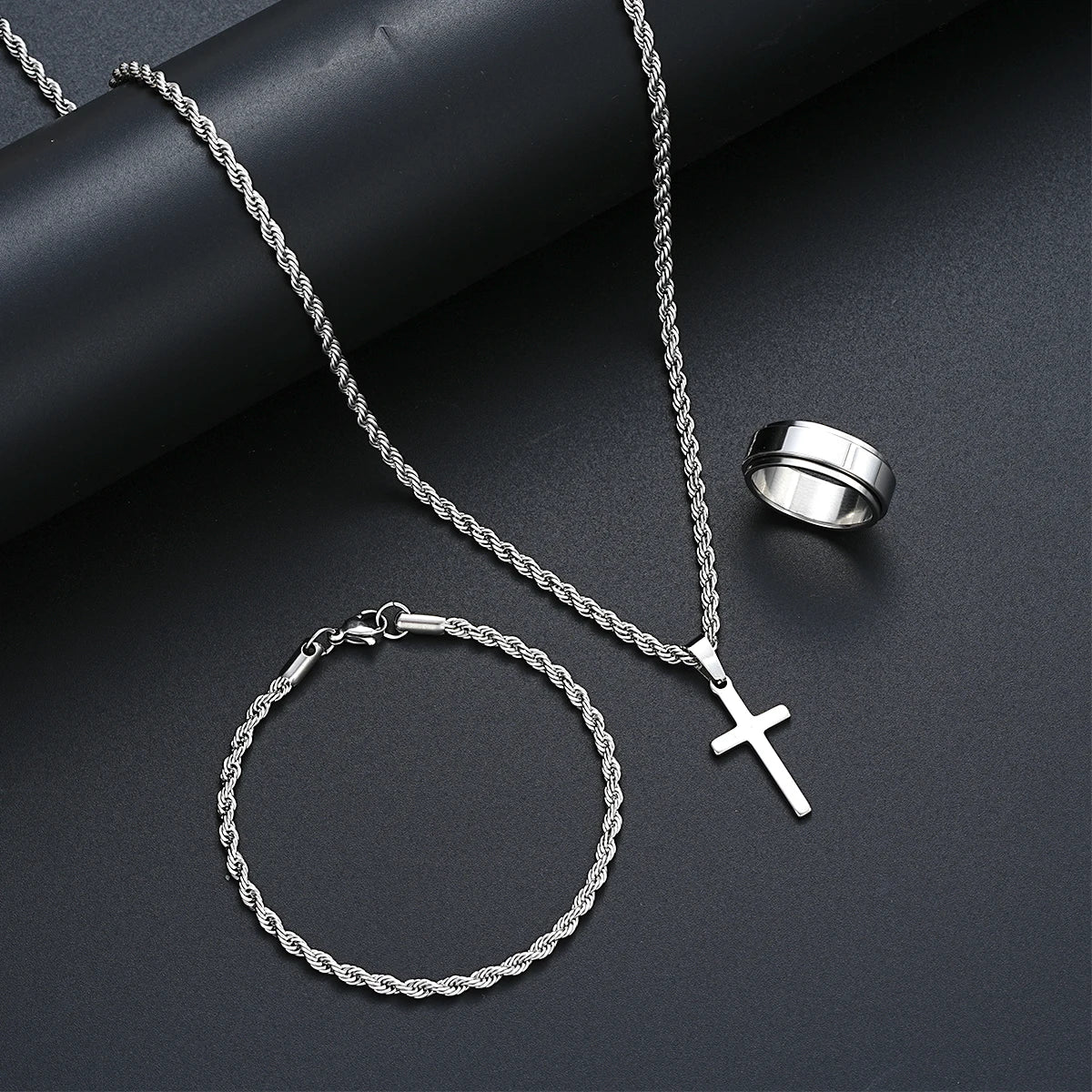 Stainless Steel Simple Jewelry Set